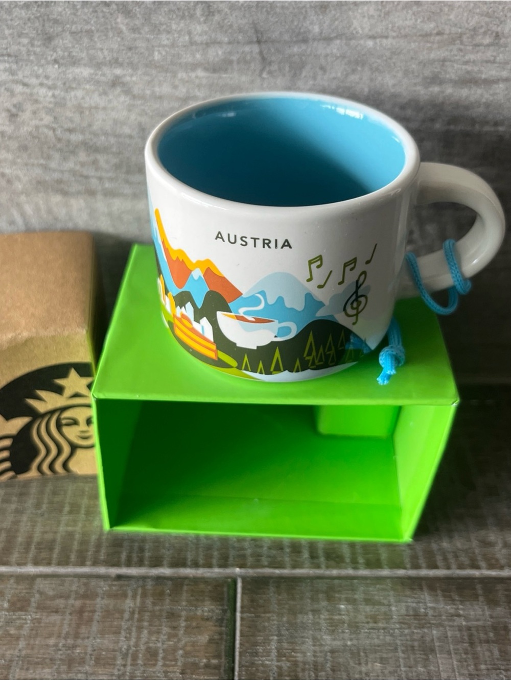New In Box Starbucks Austria You Are Here Collection Mini Espresso/ornament 2 oz - Picture 3 of 8